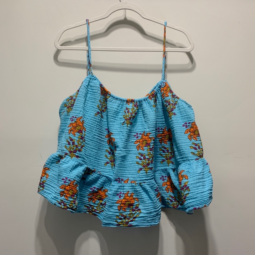 by Anthropologie floral tank top
